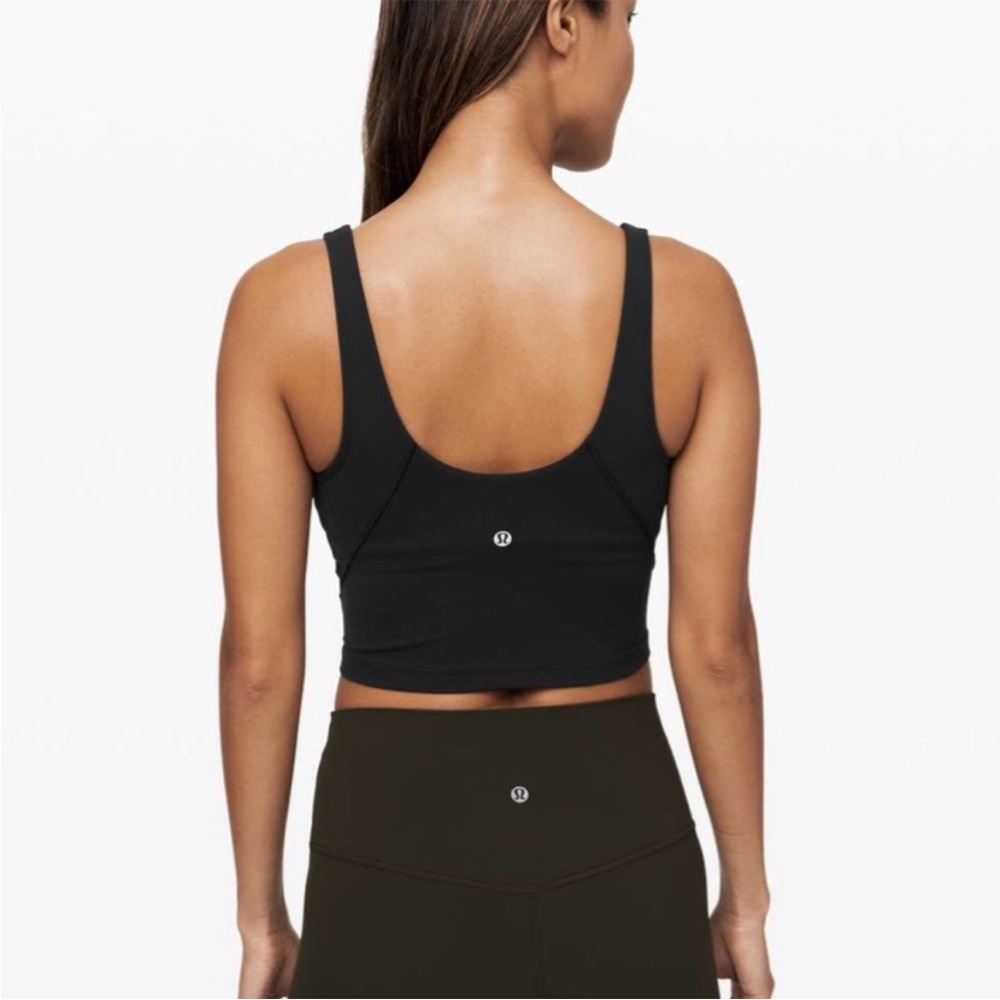 lululemon athletica Black Cropped Tank Top